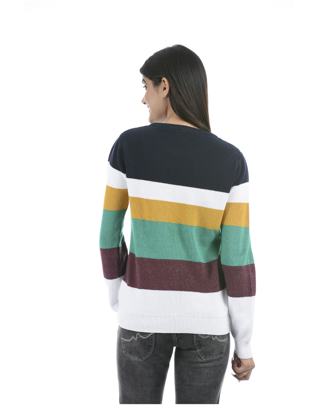 Portobello Wome Casual Wear Multicolor Sweater